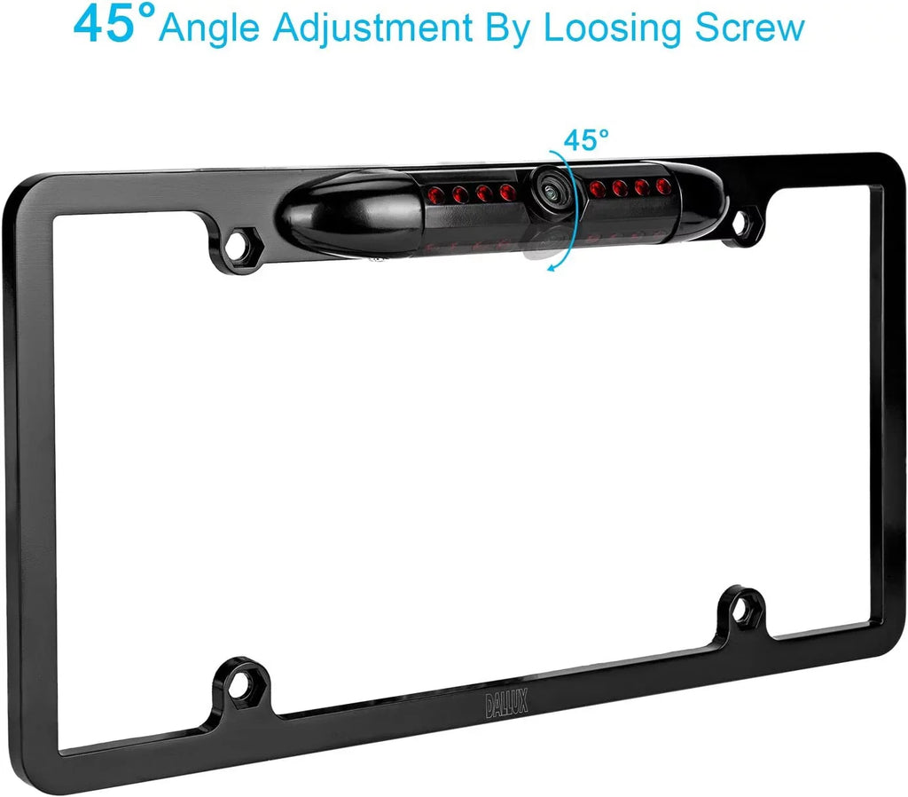 Backup Camera Rearview License Plate Frame for  KWV66BT -V66BT Black
