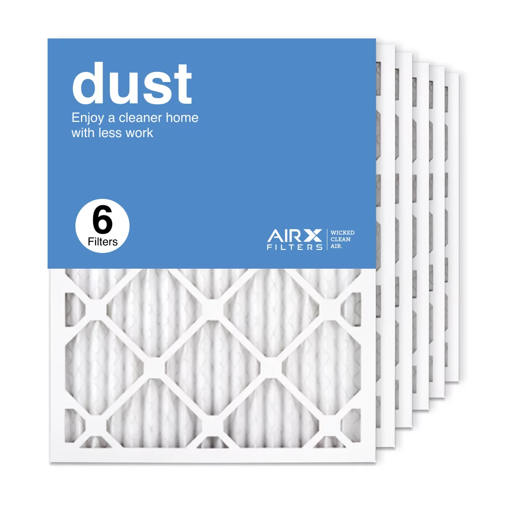 AIRx Filters 16x21.5x1 Air Filter  8 Pleated   Furnace Air Filter, Dust 6-Pack, Made in the