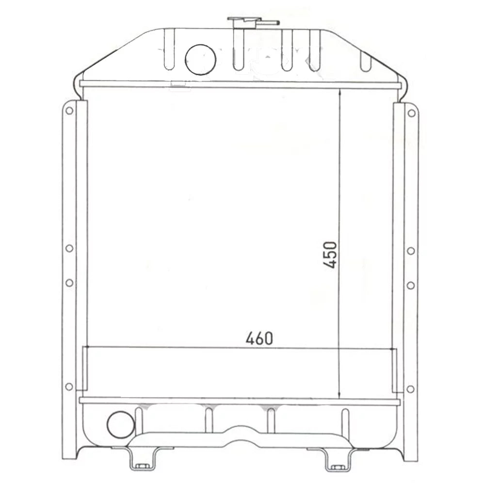 RAParts 5118305 Fits Ford New Holland Tractor Radiator TD60D TD75D TD85D TD650DT TD75 +