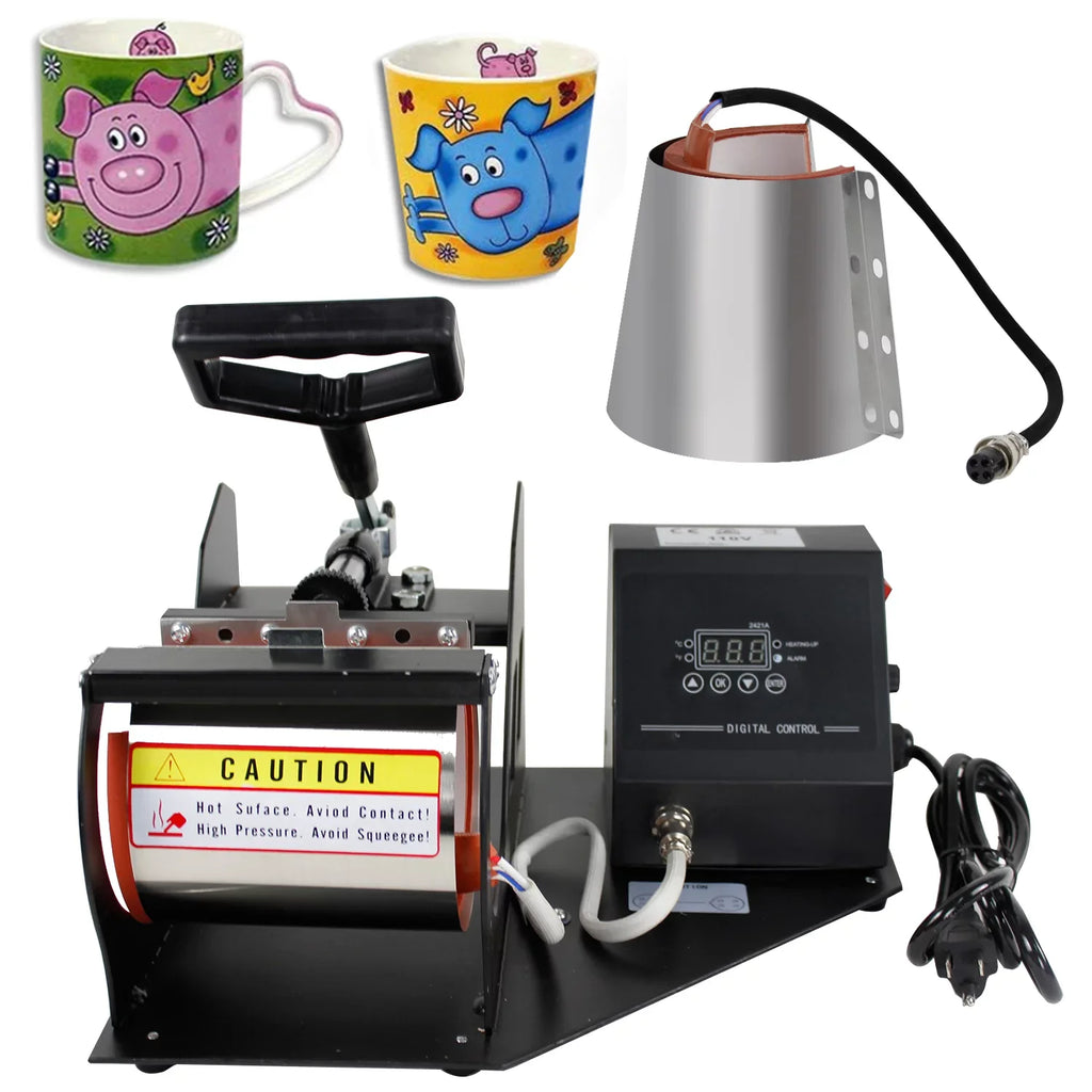 2 in 1 Mug Coffee Cup Heat Press Digital Transfer Sublimation Machine