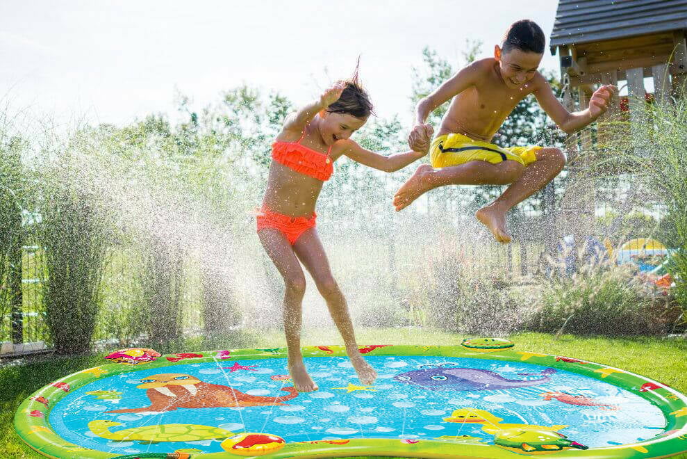 Sprinkler Splash Mat, Kids Pool, Outdoor Lawn Water Toys, Splash Pad, Wading Swimming Pool, Inflatable Splash Sprinkler Pad