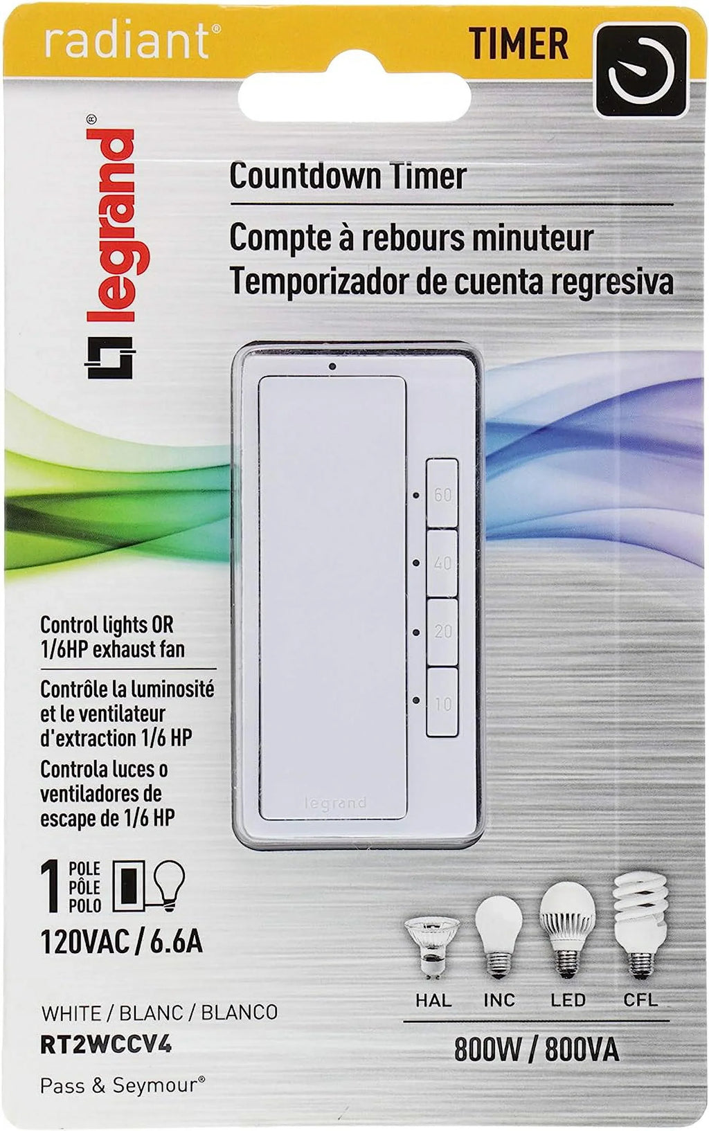 Legrand Pass & Seymour  60MIN Timer Switch 4 Pack