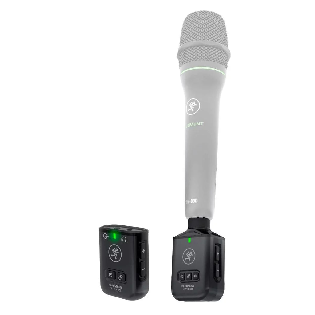 (2) Mackie EleMent Wave  Wireless Handheld Microphone Systems Duo Package