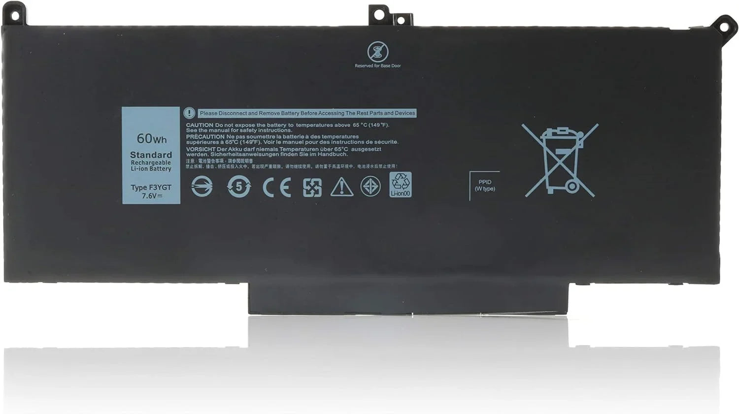 New F3YGT 60wh Laptop y for Dell Latitude 12 7000 7280 7290/13 7000 7380 7390 p29s002 / 14 7000 7480 7490 p73g002