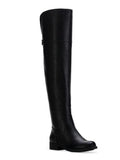 Womens Black Cushioned Gore Zipper Accent Slip Resistant Allicce Round Toe Dress Boots Shoes 8.5 M