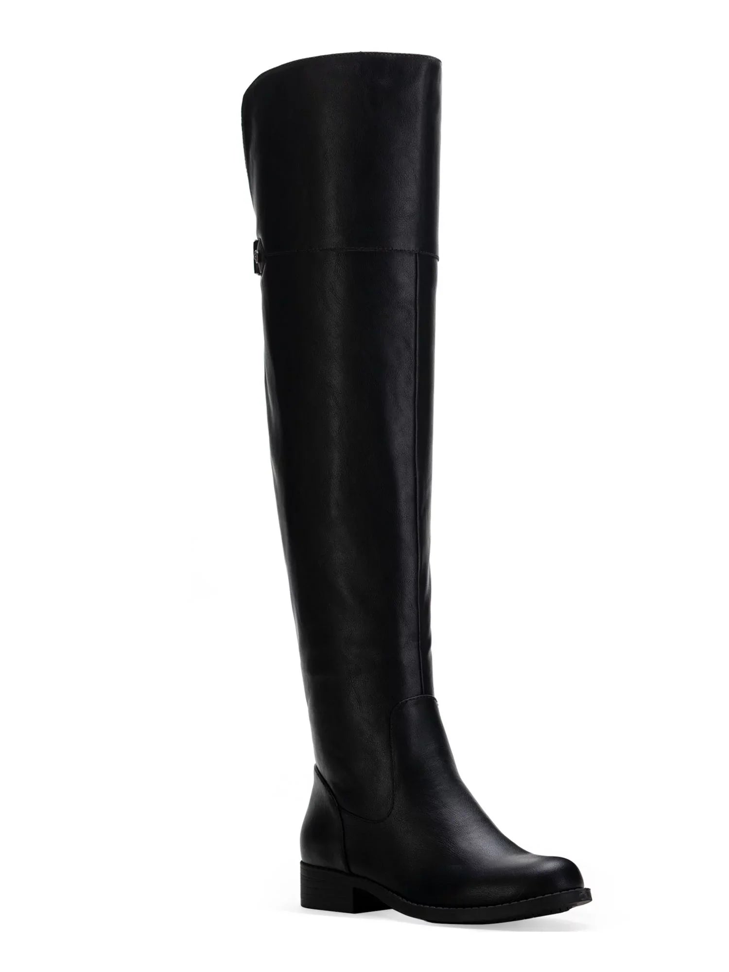 Womens Black Cushioned Gore Zipper Accent Slip Resistant Allicce Round Toe Dress Boots Shoes 8.5 M