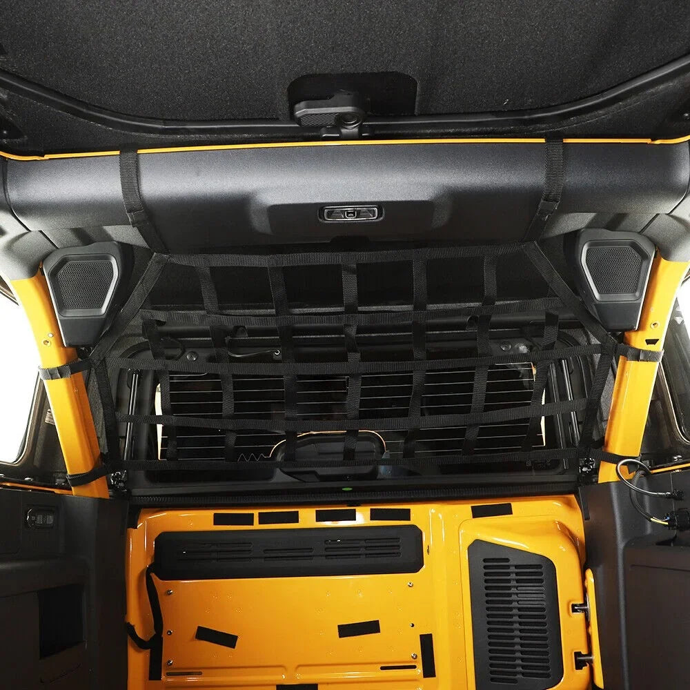 Teledu Rear Trunk Cargo Back Isolation Net Mesh Organizer + 4 Door