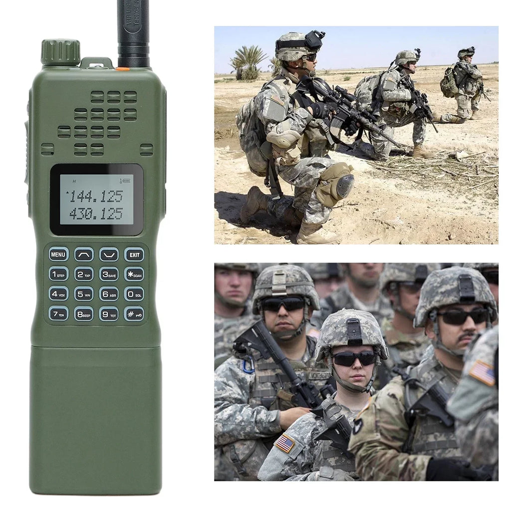 &BaofengAR-152 10W Long Range Rechargeable Two Way Radio with -152 Shoulder mic,18.8 inch Tactical Foldable Antenna, Charger Cable,-152 Bag and Programming Cable Walkie Talkie Full Kit