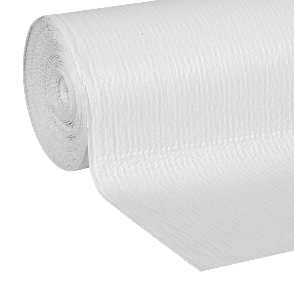 Duck 281872 Smooth Top Easy Non-Adhesive 20 in. x 24 ft. Shelf Liner, White, 2 Count