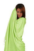 Shawl/Shawls/Scarf/Scarves/Wrap/Stole/Muffler/Cape/Ruana/Blanket/Throw/Pashmina Shawl/Cashmere Scarf/Wool/Silk (Honey Dew Green Regular Shawl)