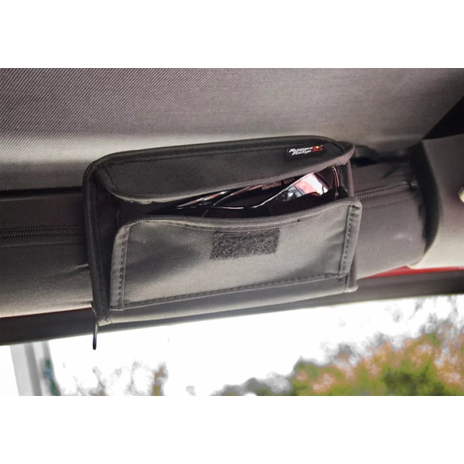 Rugged Ridge 12101.52 Roll Bar Storage Pouch, Sunglass Holder; 55-21 Jeep /Wrangler