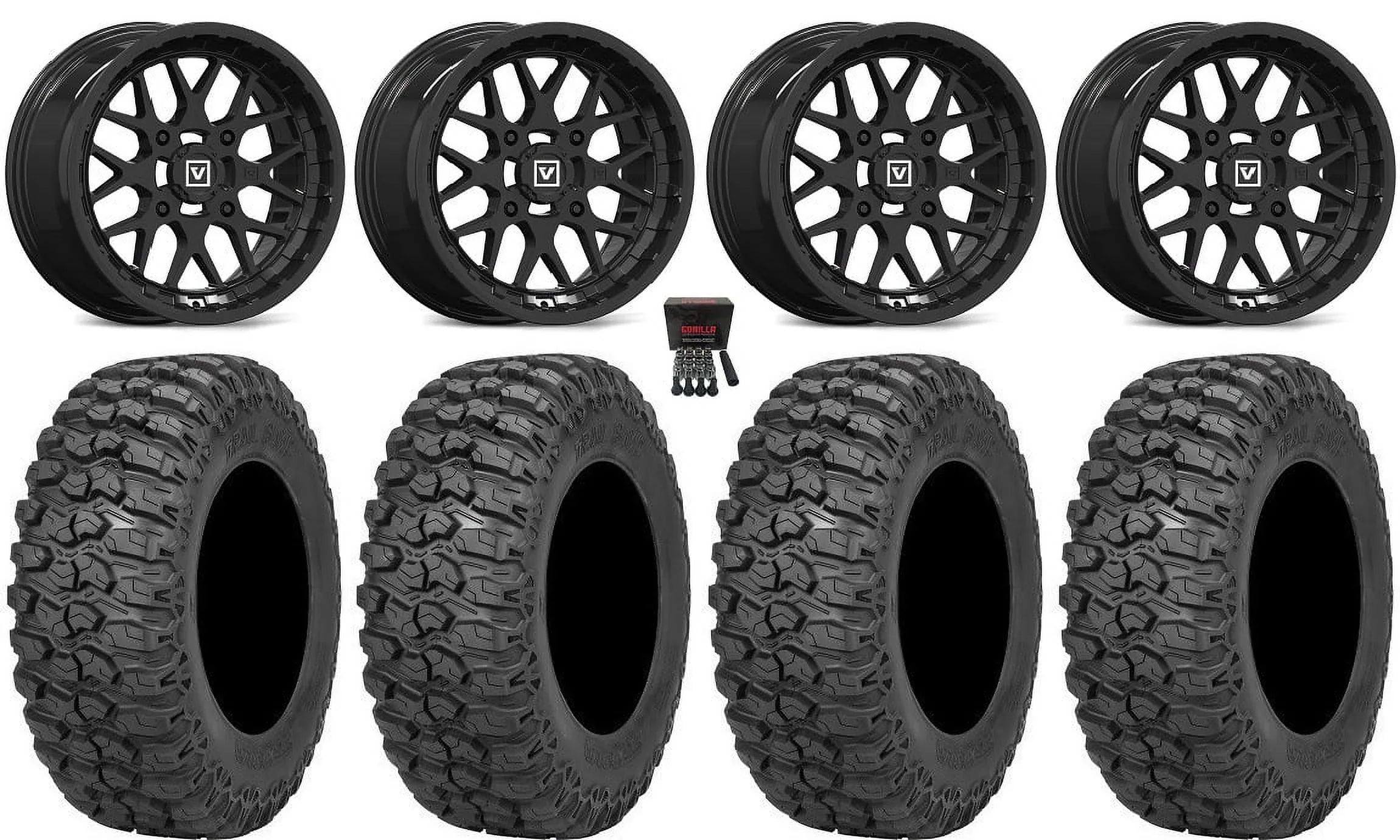 Valor V03 14" Wheels Black 30" Trail Saw 2.0 Tires Sportsman  Ranger