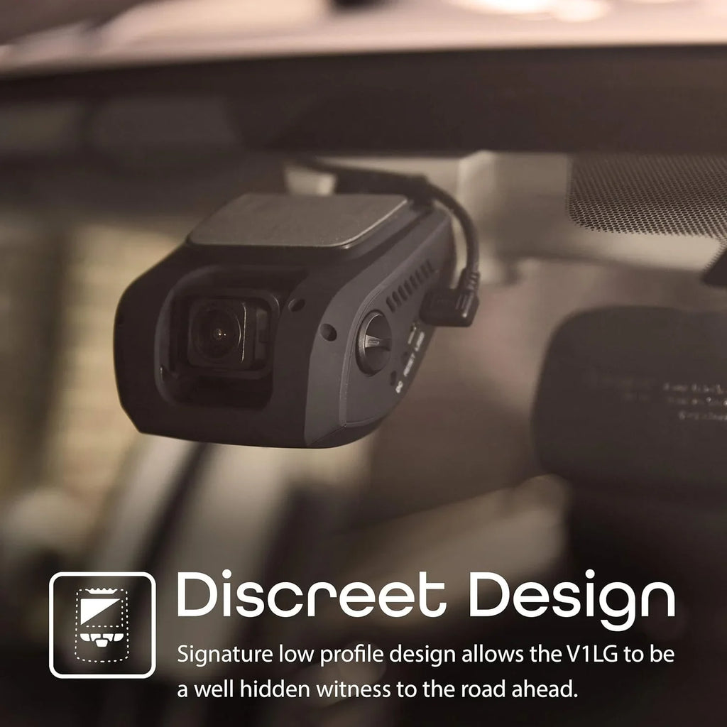 Open Box Rexing V1LG Dual Channel Car Dash Cam  1080p - Black