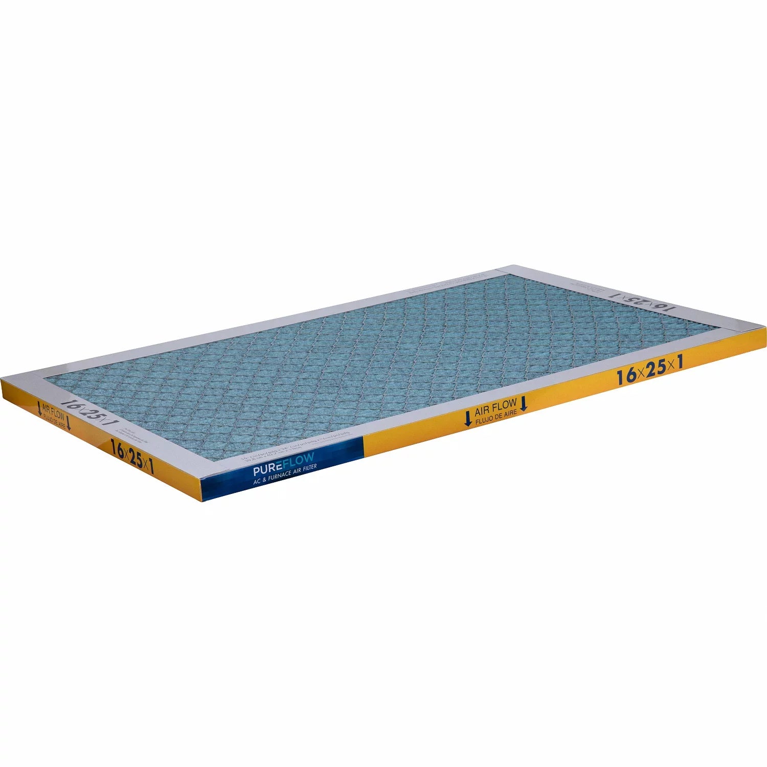 PureFlow, Home Furnace Air Filter 16x25x1, with 4 Layers of Advanced Filtration Technology, -13 Pack-of-2