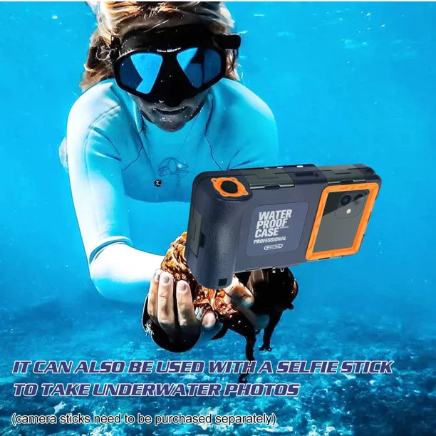UrbanX Professional [15m/50ft] Swimming Diving Surfing Snorkeling Photo Video Waterproof Protective Case Underwater Housing for Panasonic Eluga I3 And all Phones Up to 6.9 Inch  with Lanyard