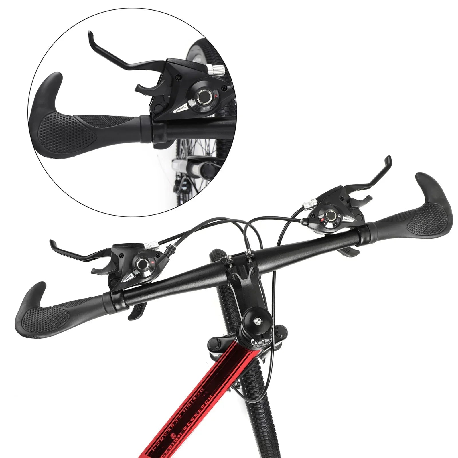 Unisex Adult Mountain Bike 27.5" Wheels Cycling Adults Mountain Bike 21 Speed Bicycle+Bike Lock+Air Pump