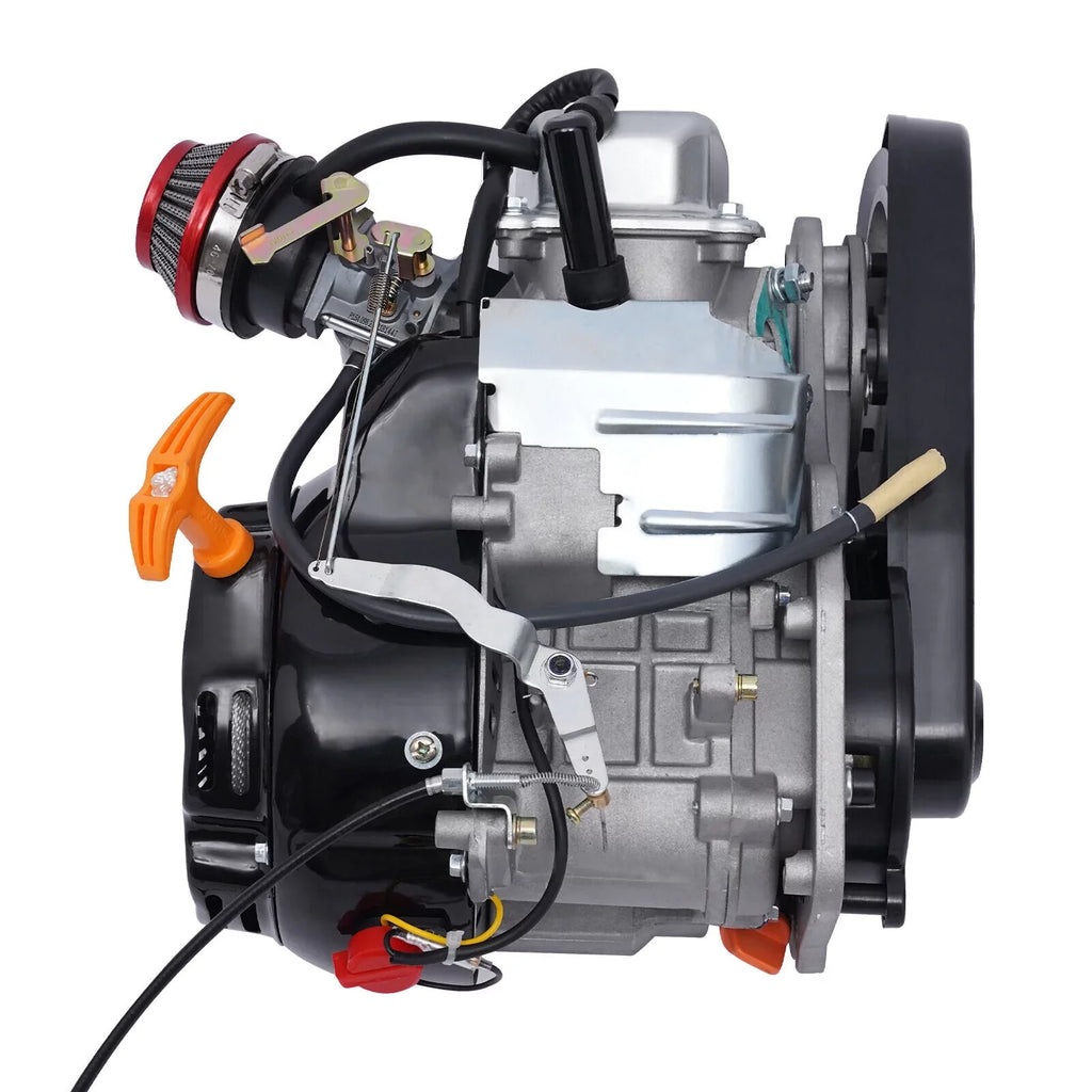 100cc 4 Stroke Bicycle Motor Kit Motorized Bicycle Engine Kit Single Cylinder Petrol Gas Motor Engine Kit, 44 Tooth Chain -156F