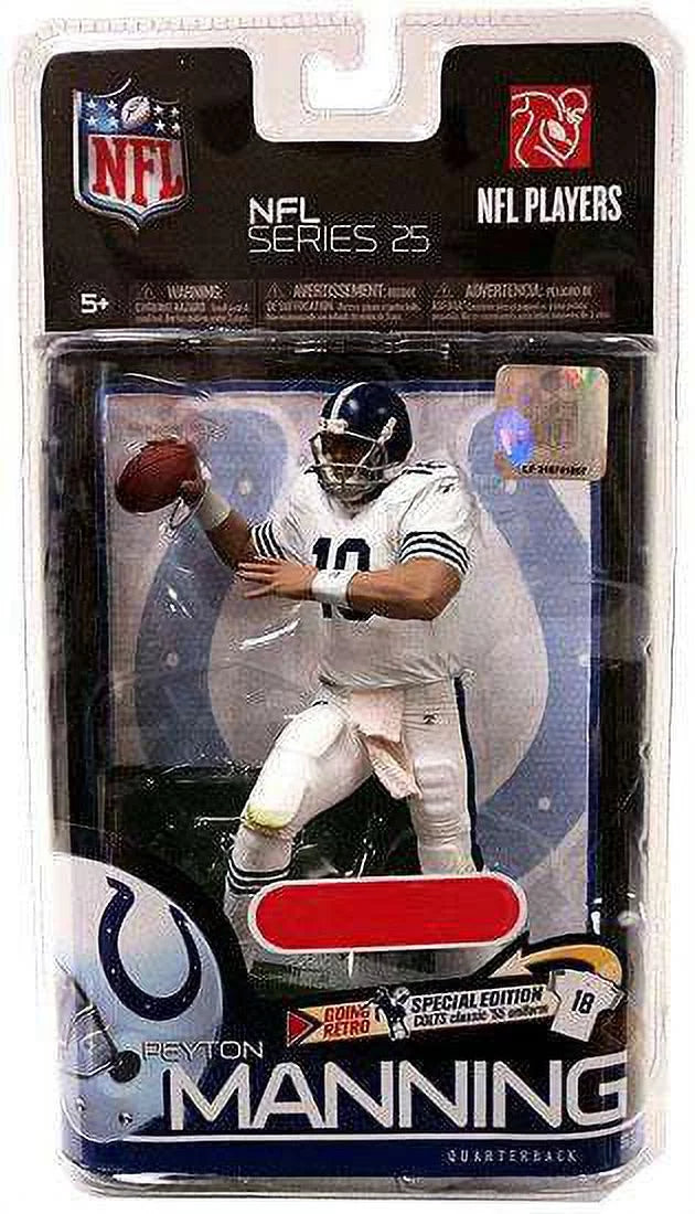 Peyton Manning Action Figure Retro Uniform Sports Picks Series 25