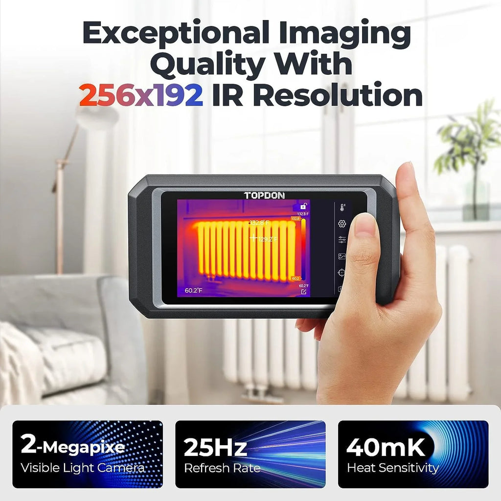 Thermal Imaging Camera  TC003 256x192  High Resolution Dual-Camera, 5" Touch Screen, -4°F~1022°F, Android 11.0