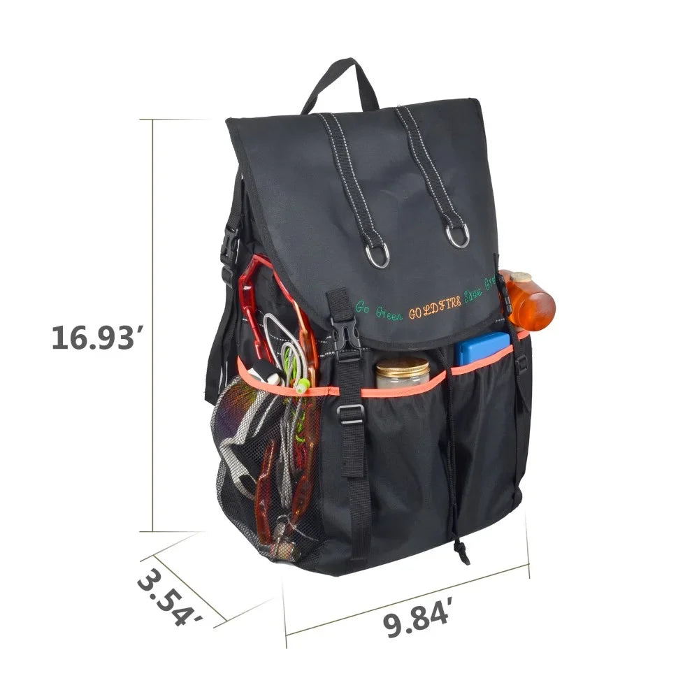 Large Capacity Tire Trash Backpack Spare Tire Tool Storage Bag  Trunk Organizer For Wrangle   Off-Road Outdoors Recovery