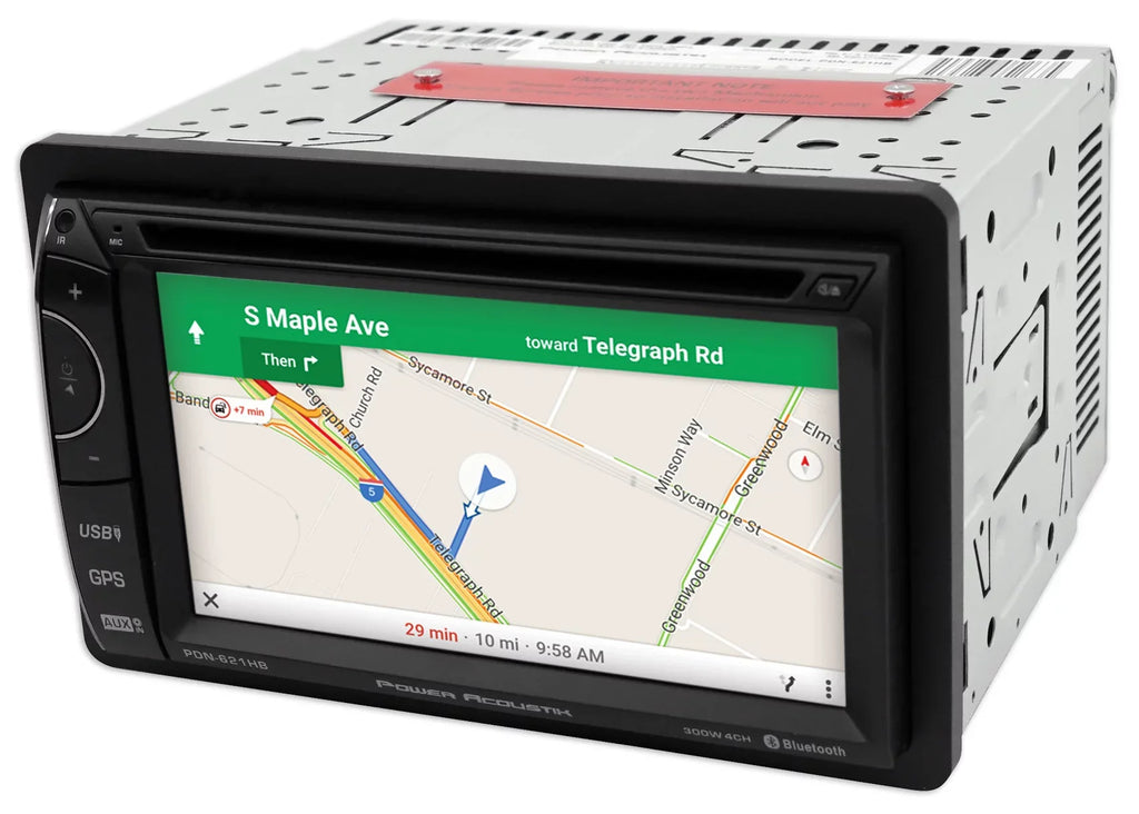 Power Acoustik -621HB 6.2" Incite Double- In-Dash  Navigation  Touchscreen  Receiver with Bluetooth and  Mobilelink X2