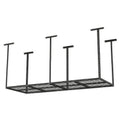 3x8ft Overhead Garage Storage Rack,Adjustable Garage Storage Organization Systerm,Heavy Duty Metal Garage Ceiling Storage Racks,660lbs Weight Capacity,Black