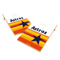 Houston Astros 2' x 3' Tequila Sunrise Design Solid Wood Cornhole Game Set