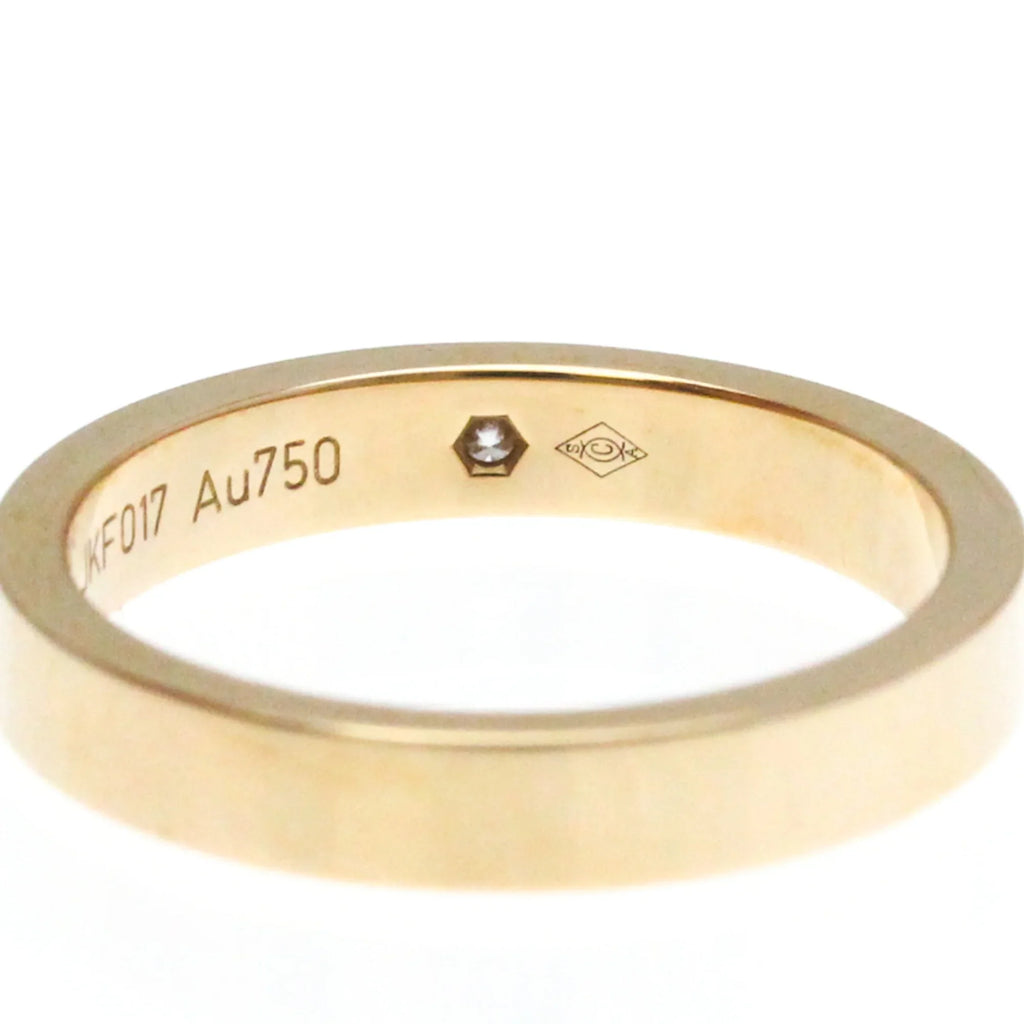 Pre-Owned Cartier Engraved Ring Pink Gold (18K) Fashion Diamond Band Ring Pink Gold (Good)