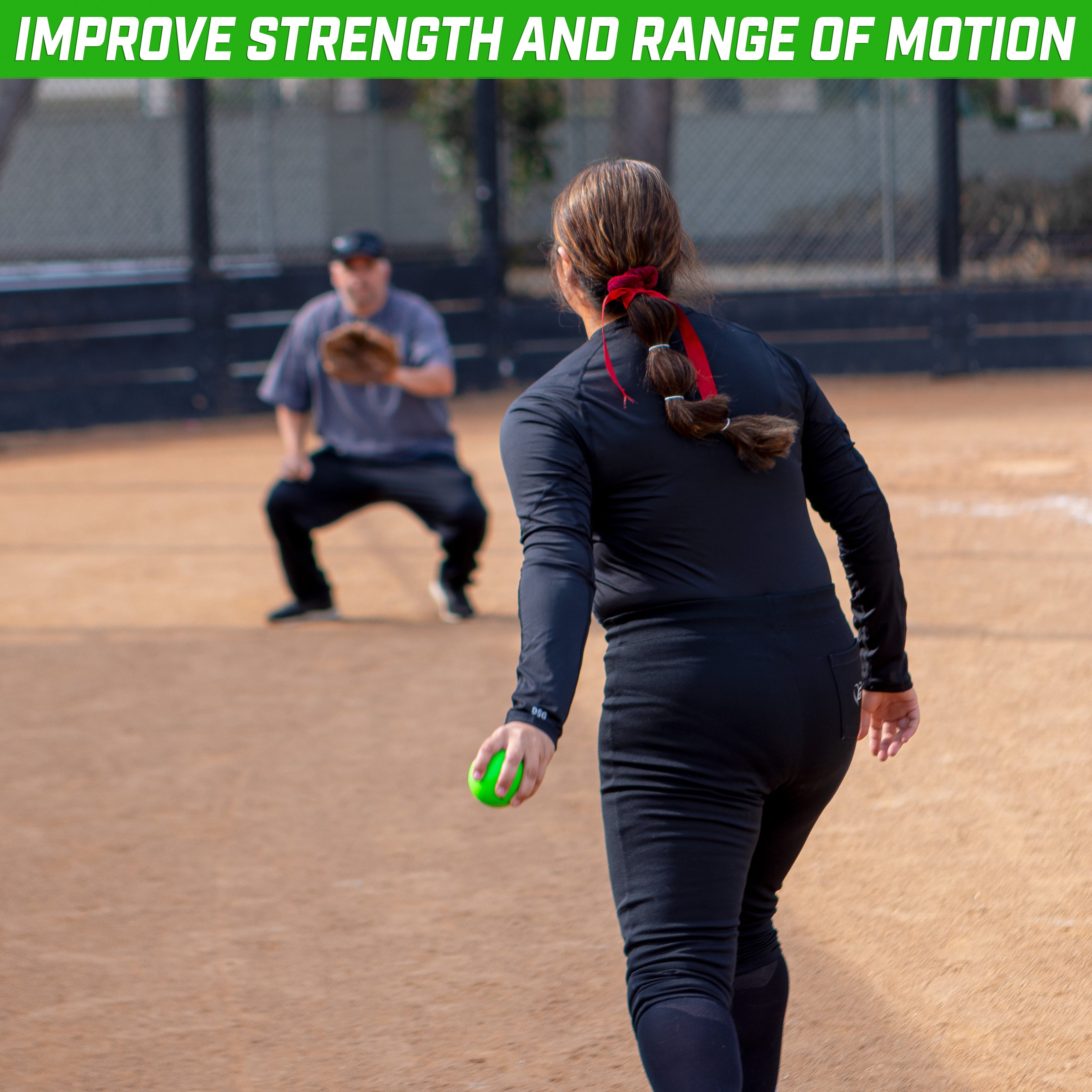 GoSports Plyometric Weighted Balls for Baseball & Softball Training 6 Pack - Pro Set