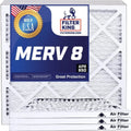 Filter King 12x21x1 Air Filter | 4- |  8  Pleated A/C Furnace Filters |    | Actual Size: 12 x 21 x .75"