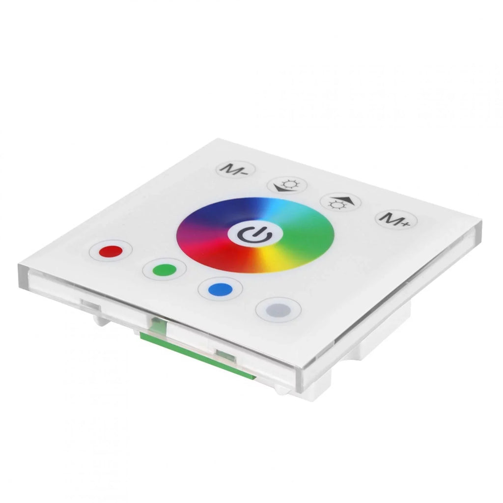 Ftory  Touch Panel Controller - Wall Mounted Colorful   Touch Panel Controller Dimmer Switch for  Strip Light(white)