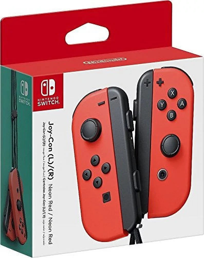Nintendo Switch 6 items Bundle:Nintendo Switch 32GB Console Gray Joy-con,128GB Micro  Card Nintendo Joy-Con (L/R) Wireless Controllers Neon Red,Mario Kart 8 Deluxe Mytrix  Cable and Wall Charger