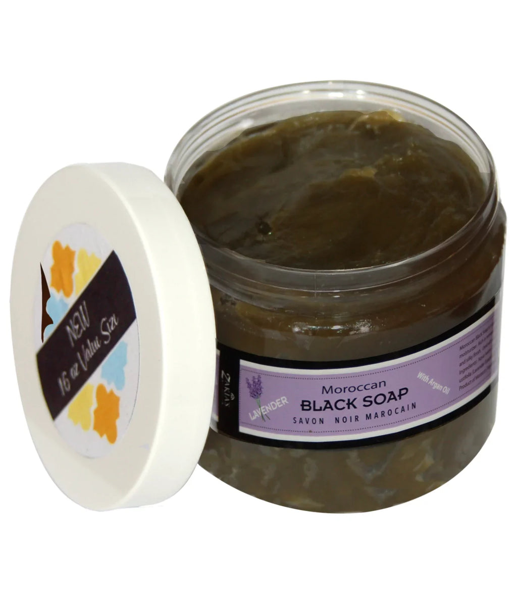 Beldi Moroccan Black Soap - Lavender -16 oz