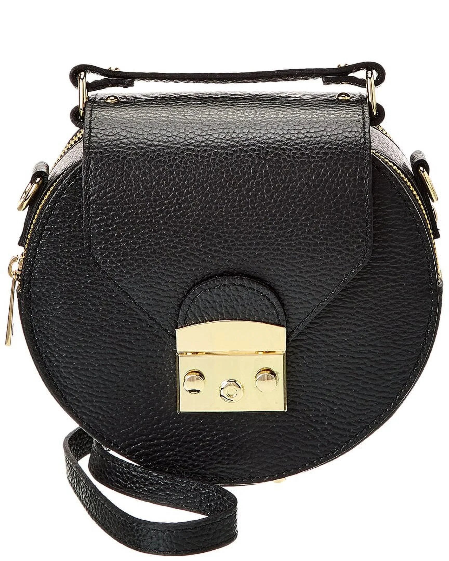 Persaman New York Aline Leather Crossbody, Black