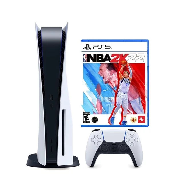 Sony Playstation 5 Disc Version with  2K22 Standard Edition Bundle