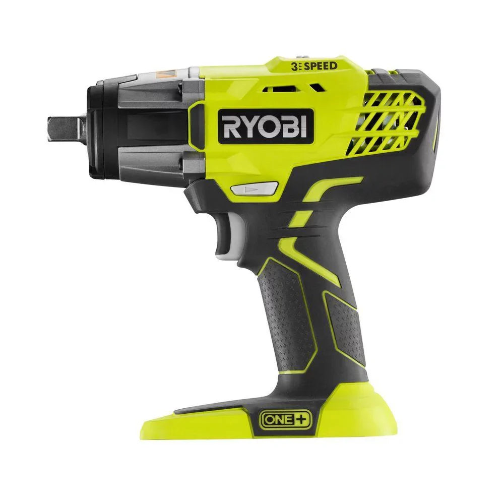 Ryobi 18-Volt + 1/2 in. Cordless 3-Speed Impact Wrench (Tool-Only) P261
