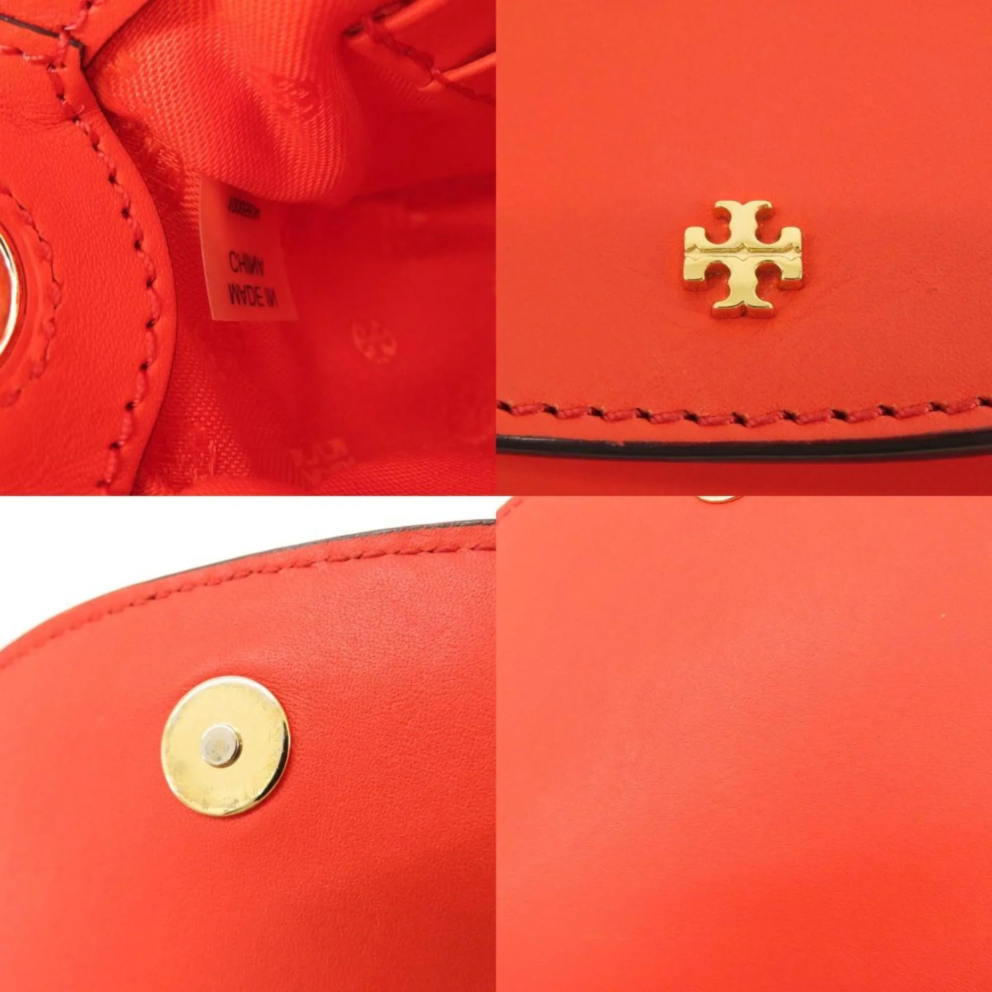 Pre-Owned Tory Burch Motif Shoulder Bag Calf Women's (Good)