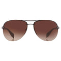 Prada Men's Gradient Linea Rossa PS56MS-5AV6S1-65 Brown Aviator Sunglasses