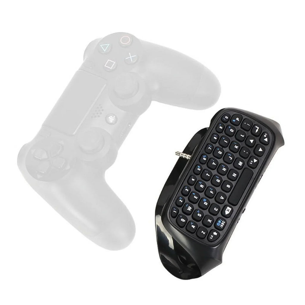 Wireless Mini Bluetooth Keyboard - Keypad Gamepad Joystick Text Messager Chatpad Adapter Compatible with Gaming Controller Black
