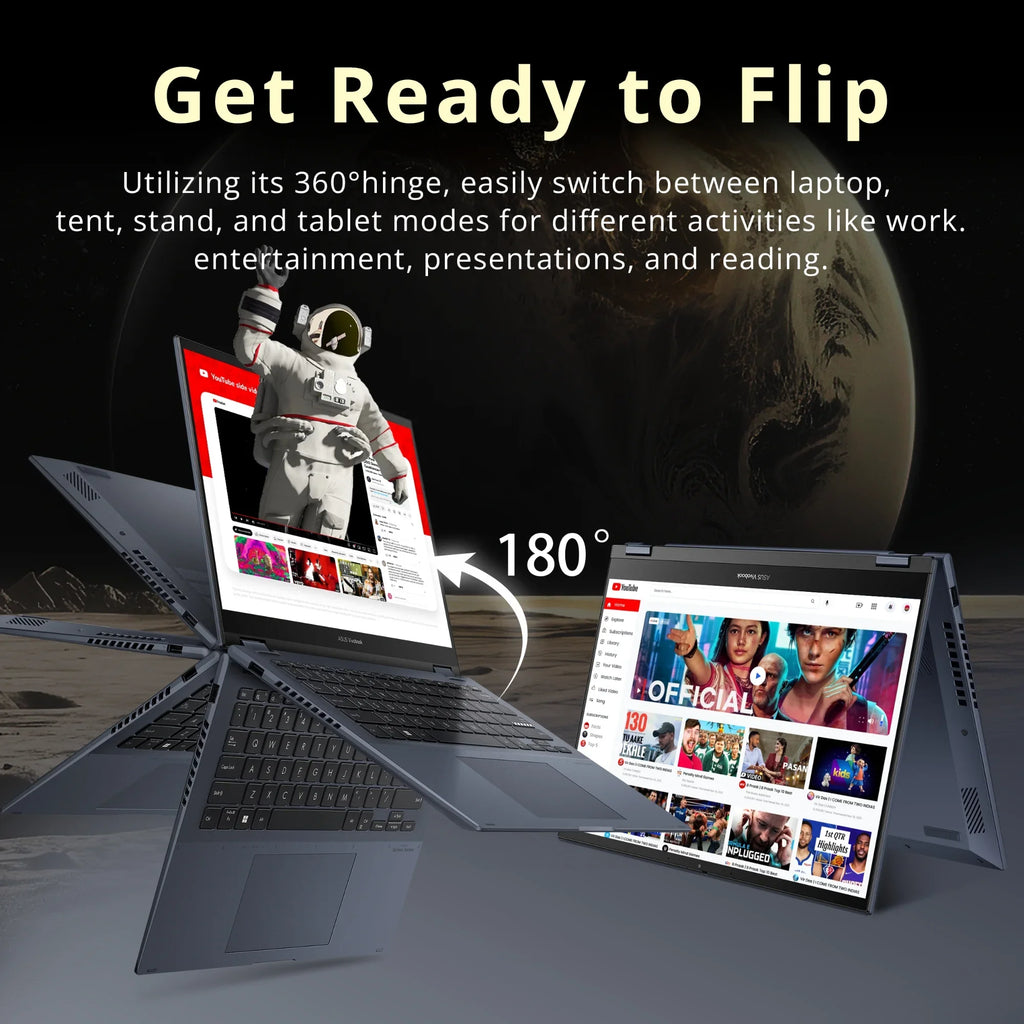 Vivobook S 14 Flip 14"  Touch Display, Intel Core i5-12500H , 8GB DDR4 , 512GB , NumberPad, Thunderbolt 4, Windows 11 Home, Quiet Blue, Hotface 32GB  Card