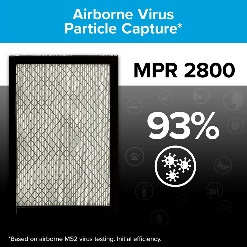 Filtrete 14 x 20 x 1,  Furnace Air Filter,  2800, Healthy Living Ultrafine Particle Reduction, 2-Pack (exact dimensions 13.781 x 19.781 x 0.84) 14 x 20 x 1