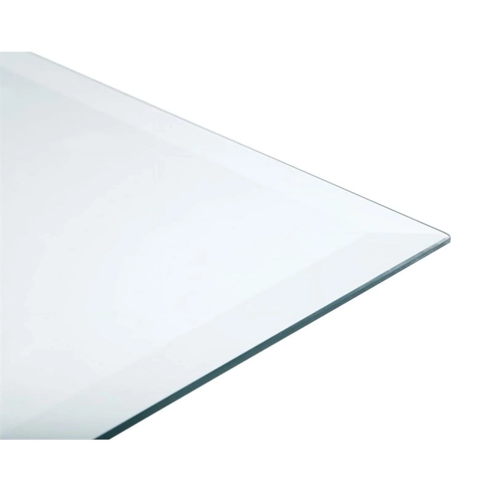 52x27" 6mm Rectangular Glass Top Clear