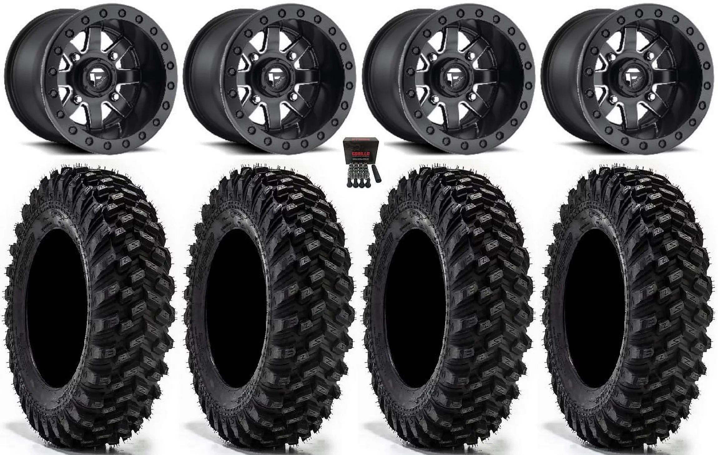 Fuel Maverick Bdlk 15" Wheels Mi (4+3) 32" Warrior  Tires Sportsman  Ranger