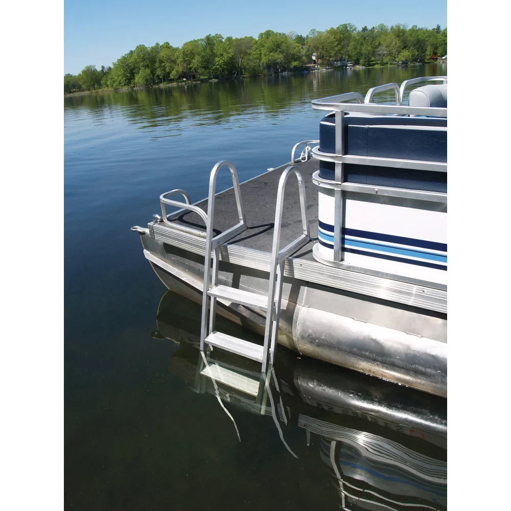 Extreme Max Products PNT3 Aluminum Pontoon & Dock Ladder - 3-Step