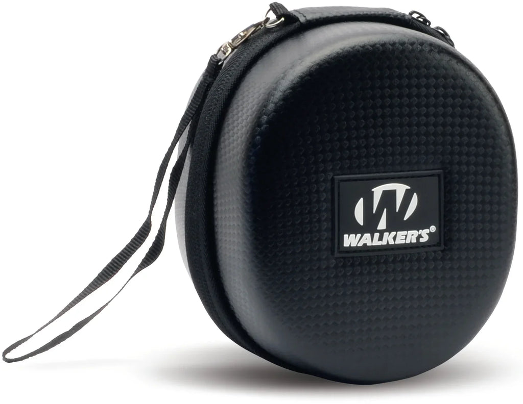Walkers Razor Slim Electronic Shooting Hearing Protection Muff (Earth) with Case