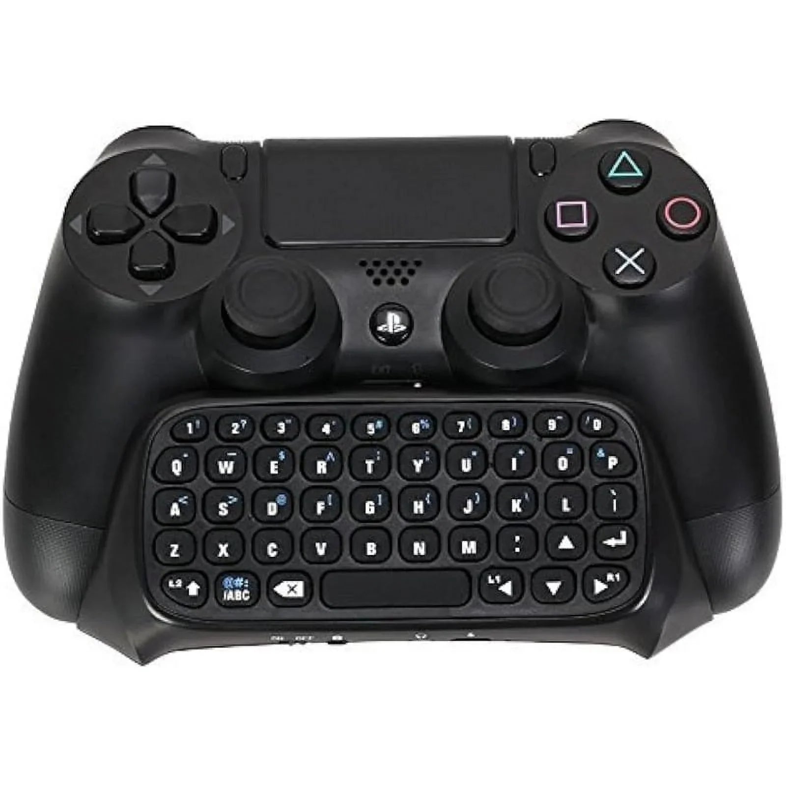 Wireless Mini Bluetooth Keyboard - Keypad Gamepad Joystick Text Messager Chatpad Adapter Compatible with Gaming Controller Black