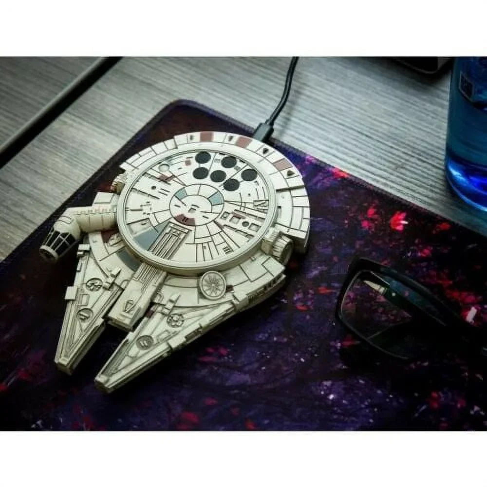 Star Wars Millennium Falcon Wireless Charger with  Adapter Charging Pad