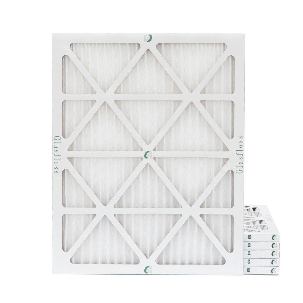 18x20x1 Merv 13 Pleated  Furnace Air Filters by Glasfloss Industries. 6 Pack