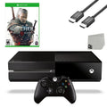Microsoft Xbox One Original 500GB Gaming Console Black  Cable With The Witcher 3 Wild Hunt Game   Bundle Like New