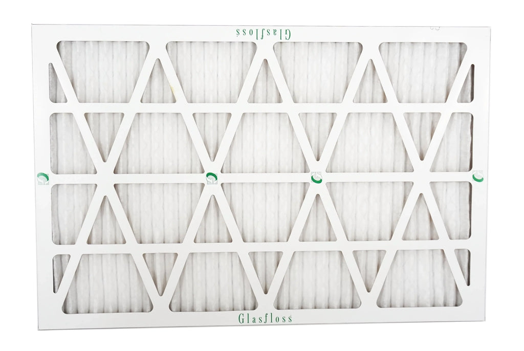 Glasfloss 16x24x1 -  10 -Qty:12 - Furnace Air Filter - Made in  (Actual Size: 15.5 x 23.5x7/8 inch)